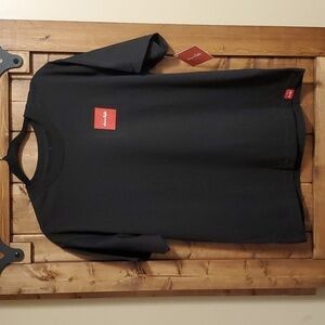 Chocolate Black Red Square Cotton Short Sleeve Tshirt Size Youth XL